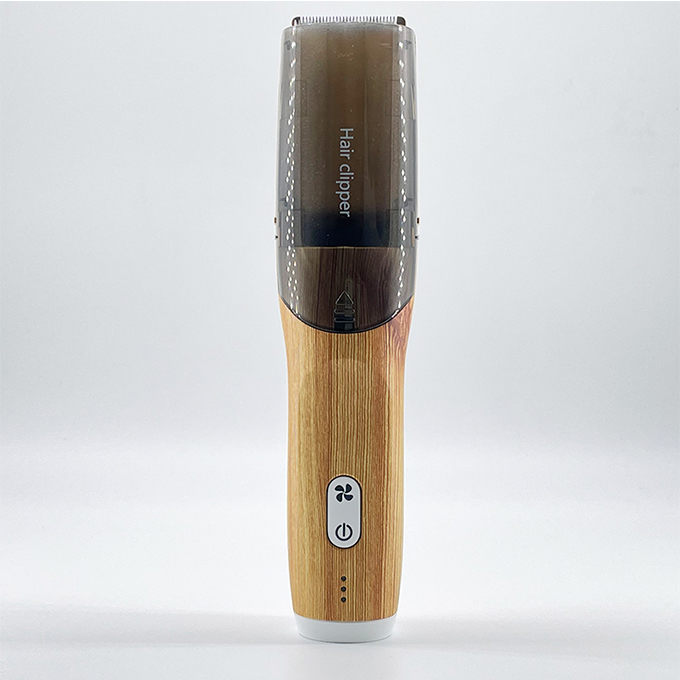 Factory OEM ODM Professional Washable Body Vacuum Hair Clipper in wooden color