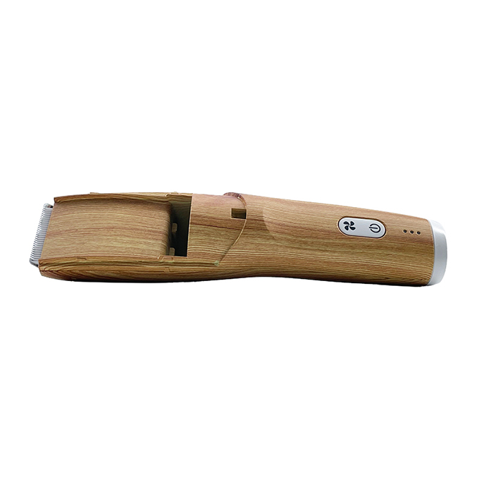 Factory OEM ODM Professional Washable Body Vacuum Hair Clipper in wooden color