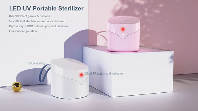 Portable UV Sterilizer Box Phone Cleaner Personal Sanitizer Disinfection Cabinet UV Sterilizer LED Lamp 