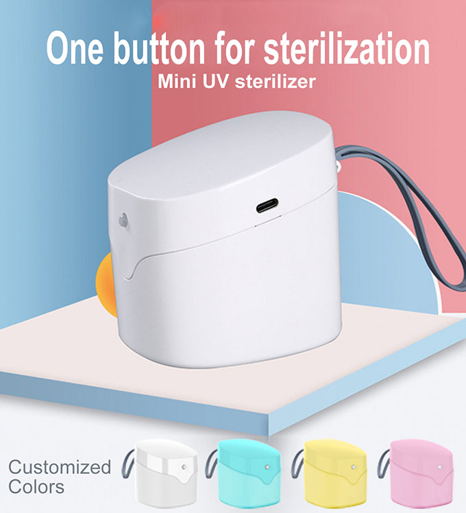 Portable UV Sterilizer Box Phone Cleaner Personal Sanitizer Disinfection Cabinet UV Sterilizer LED Lamp 